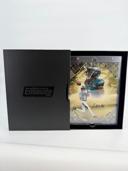 Devonta Smith Signed Autographed Eagles 8x10 Fanatics Emanate Authentic
