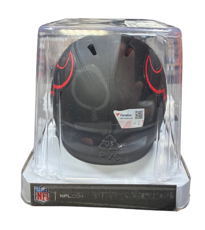 CJ Stroud Houston Texans Eclipse Mini Helmet Autograph Fanatics Authentic