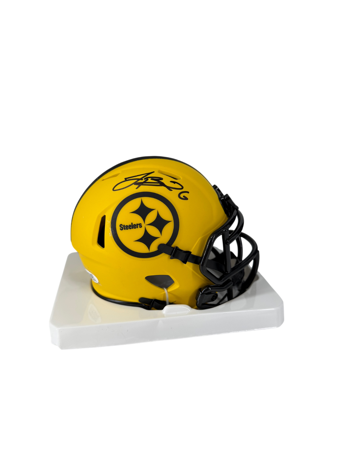 Le'Veon Bell Signed Autographed Steelers Matte Yellow Mini Helmet Prime Time
