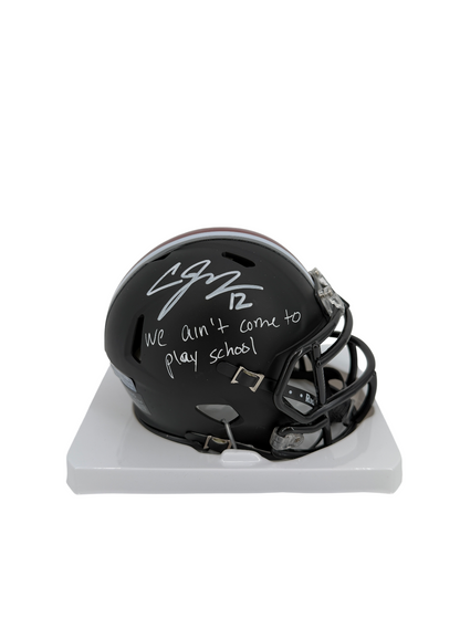 Cardale Jones Signed Autographed Inscribed Mini Helmet Prime Time Witness COA