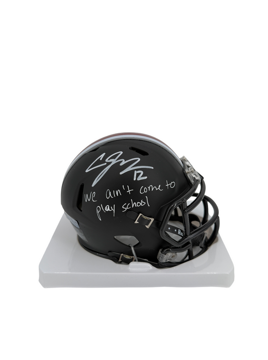 Cardale Jones Signed Autographed Inscribed Mini Helmet Prime Time Witness COA