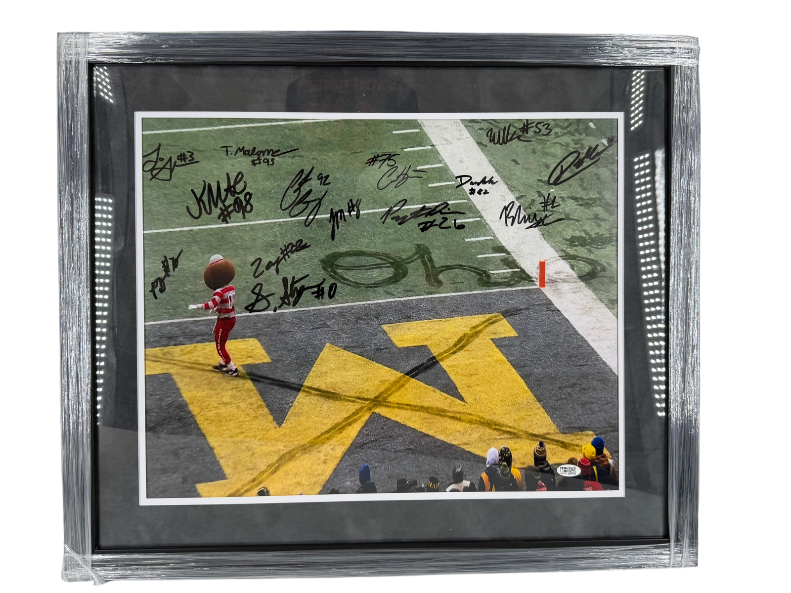 Ohio State Multi Signed Autographed 16x20 Custom Framed Photo Prime Time Witness