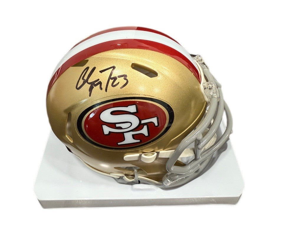 Christian McCaffrey Signed Autographed San Francisco 49ers Mini Helmet Fanatics