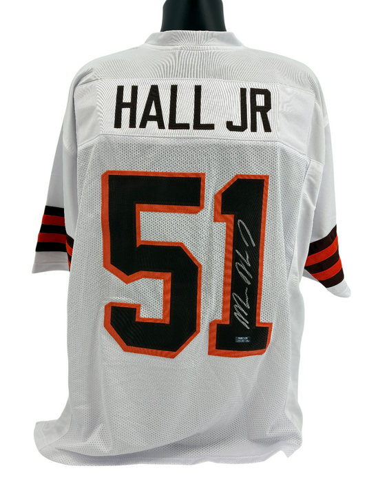 Micheal Hall Jr. Signed Autographed Browns Custom Jersey Prime Time Witness