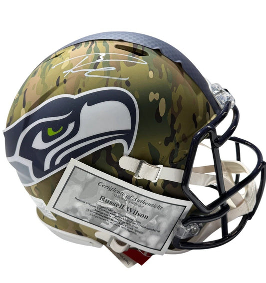 Russell Wilson Signed Autographed Seahawks Helmet  Mill Creek Sports  COA