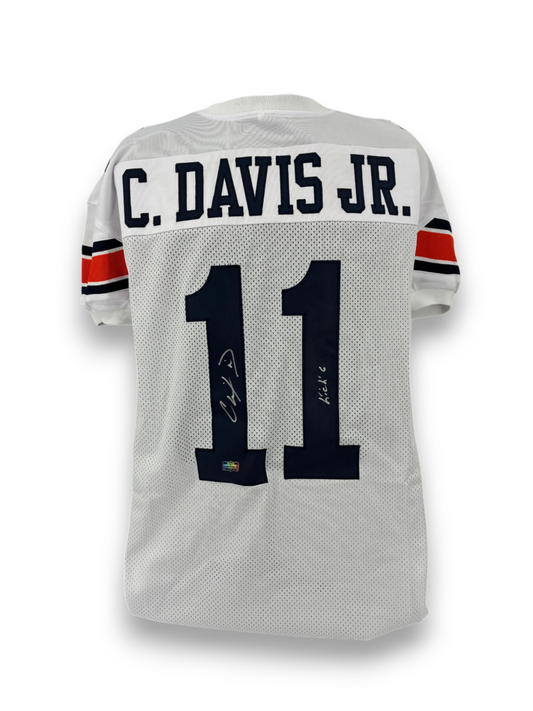 Chris Davis Jr Signed Autographed Tigers Custom White Jersey Radtke Sports