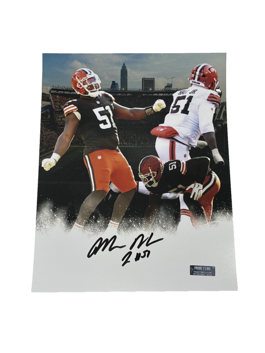 Micheal Hall Jr. Signed Autographed Browns 8x10 Custom Photo Prime Time Witness