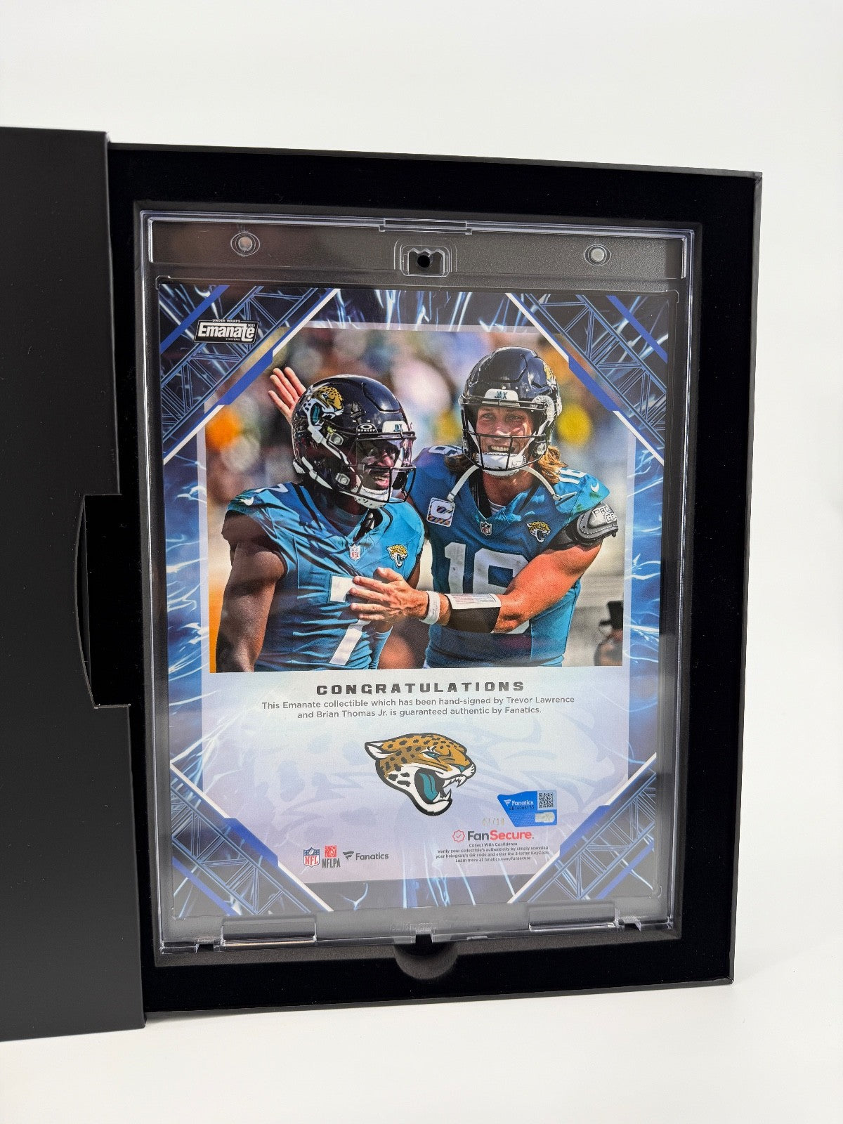 Trevor Lawrence Brian Thomas Jr Signed Autographed Fanatics Emanate Authentic