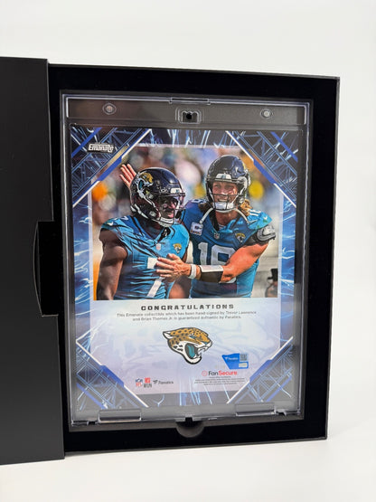 Trevor Lawrence Brian Thomas Jr Signed Autographed Fanatics Emanate Authentic