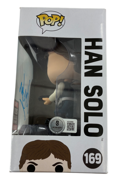 Harrison Ford Signed Autographed Han Solo Star Wars Funk Pop BAS COA