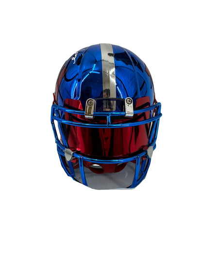 Lawrence Taylor Signed Autographed Giants Chrome Mini Helmet SWAU COA