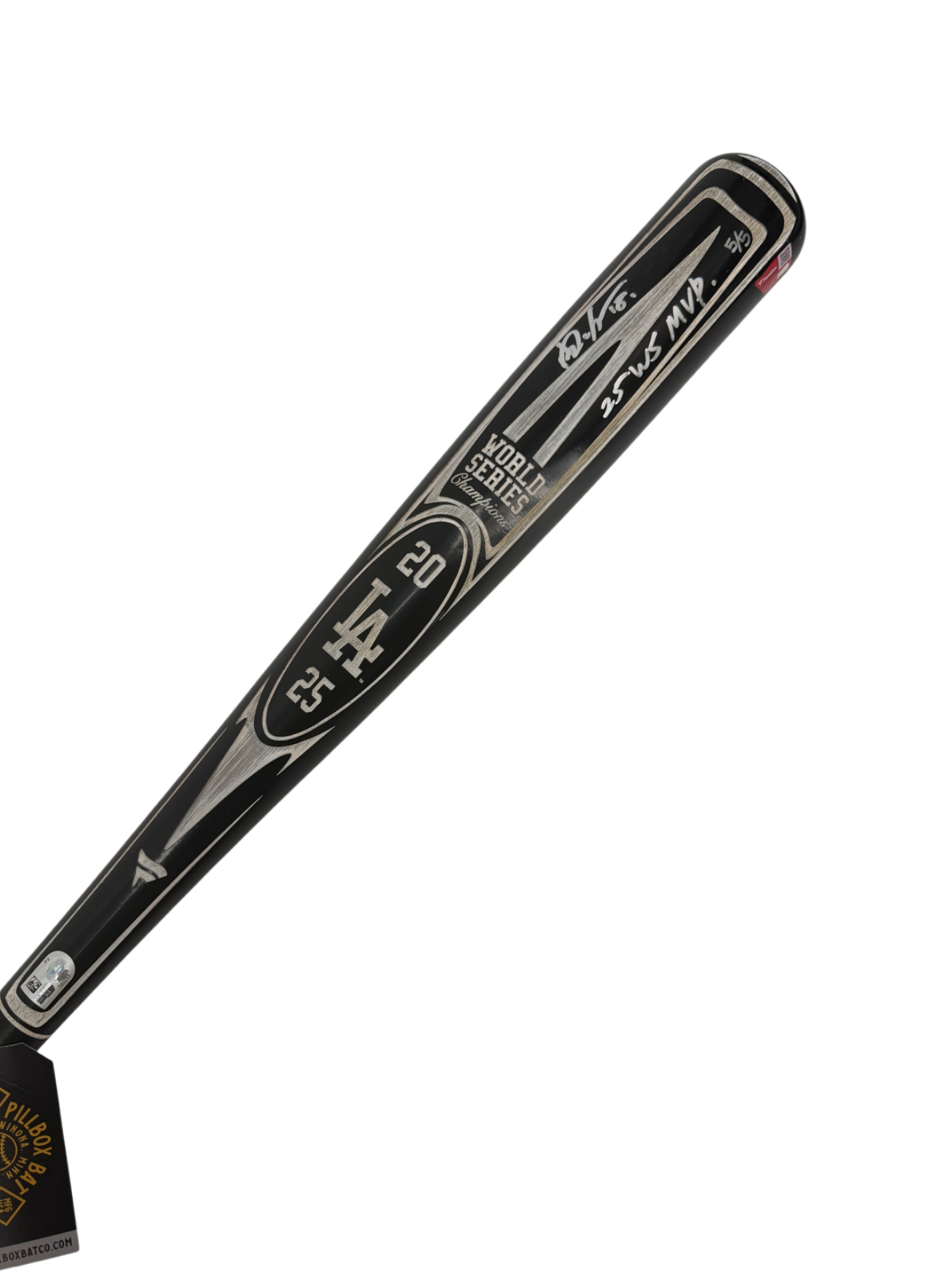 Yoshinobu Yamamoto Signed Autographed Dodgers World Series Bat 5/5 Fanatics MLB