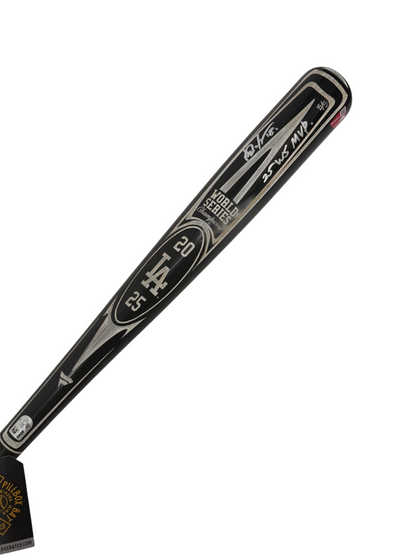 Yoshinobu Yamamoto Signed Autographed Dodgers World Series Bat 5/5 Fanatics MLB