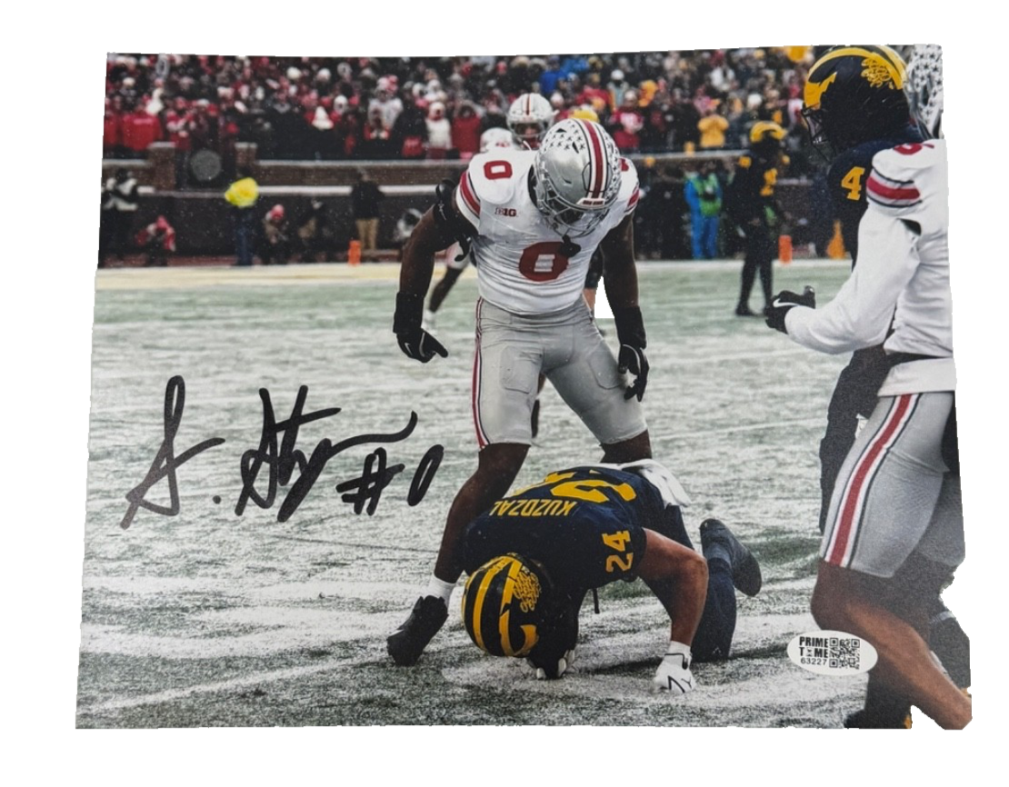 Sonny Styles Signed Autographed Buckeyes 8x10 Photo Prime Time Witness
