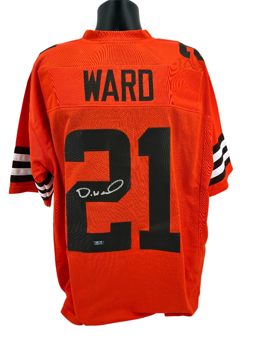 Denzel Ward Signed Autographed Browns Custom Jersey Prime Time Witness