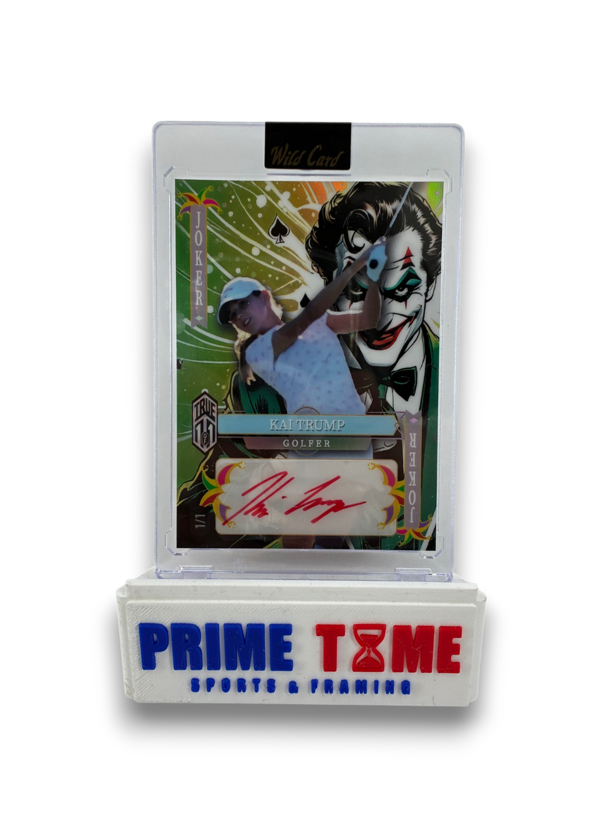 Kai Trump Joker TRUE 1/1 Auto Wild Card Golfer Miami Hurricanes