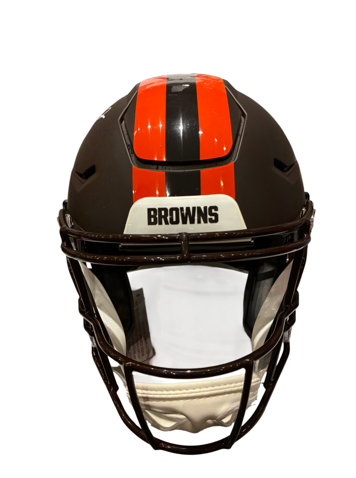 Harold Fannin Jr Autographed Browns Alpha Dog Speedflex Authentic Helmet