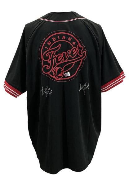 Sophie Cunningham/ Lexie Hull Dual Signed Autographed Fever Jersey Swau COA