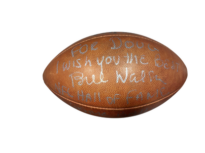 Bill Walsh Signed Autographed Football Game Ball/ Inscription 49ers Beckett COA