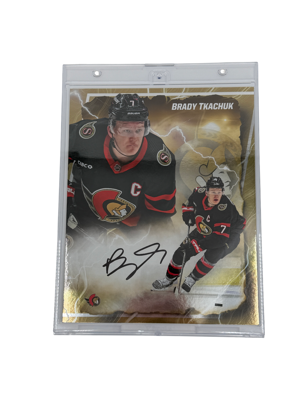 Brady Tkachuk Signed Autographed NHL Senators Fanatics Emanate Authentic