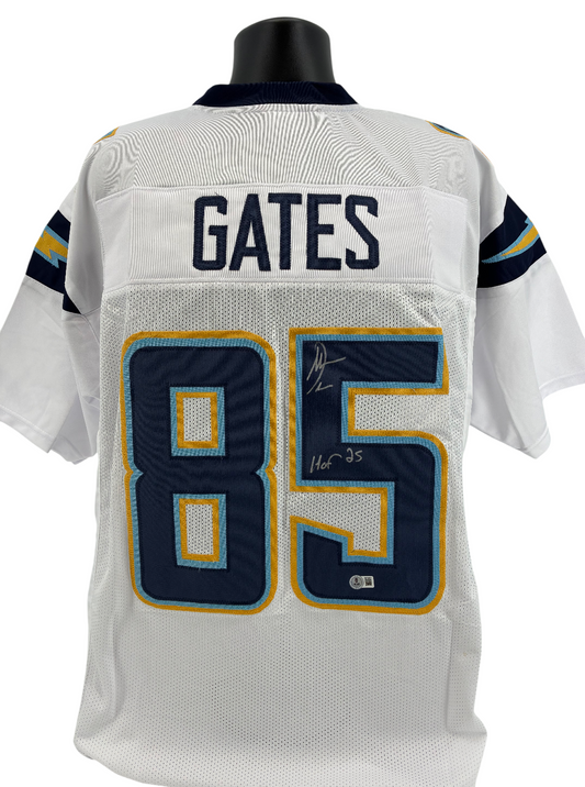 Antonio Gates Signed Los Angeles Chargers Jersey – Beckett Authenticated – Auto!