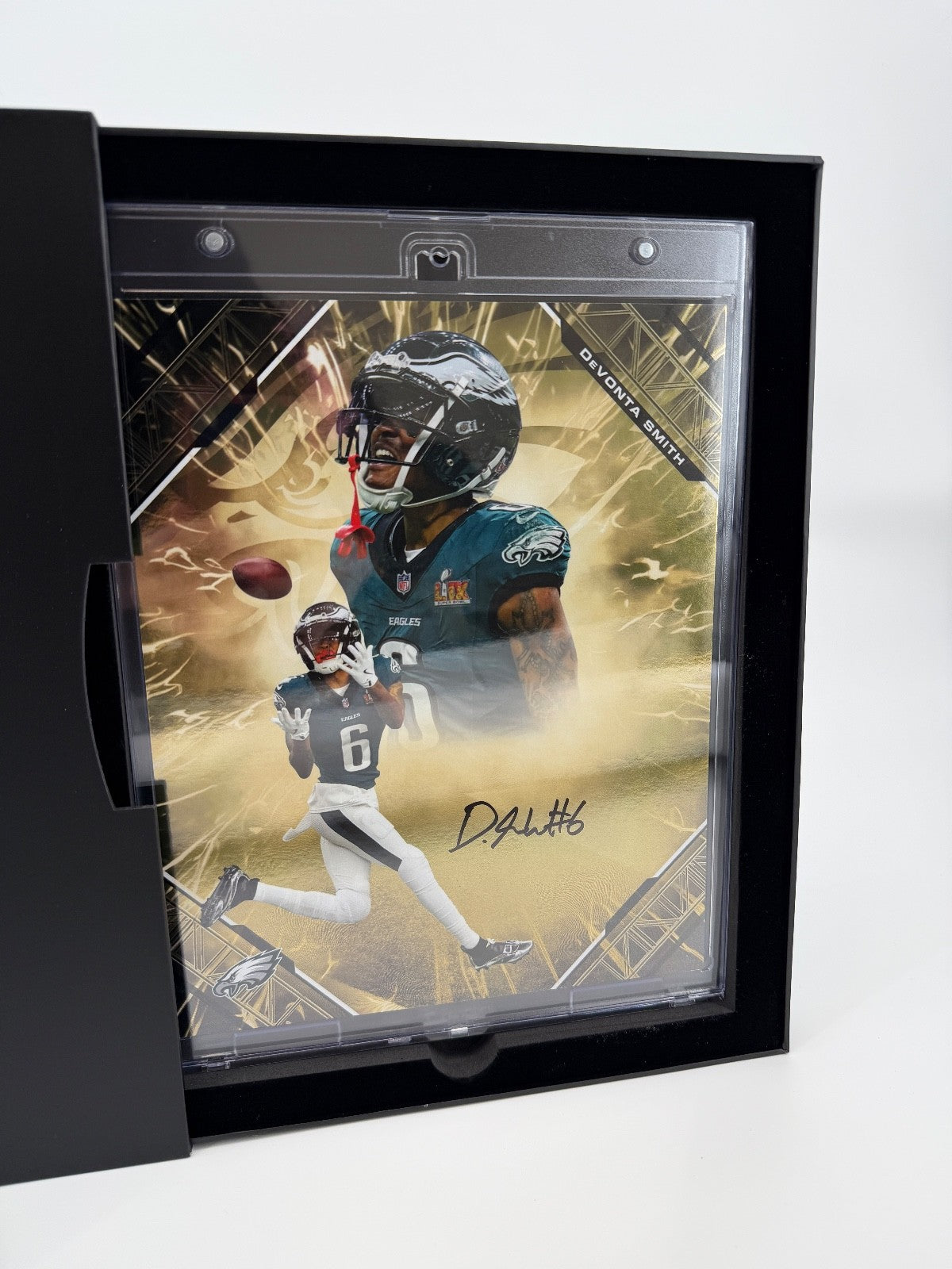Devonta Smith Signed Autographed Eagles 8x10 Fanatics Emanate Authentic