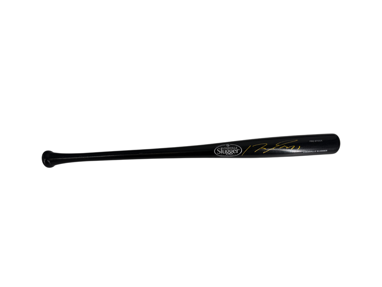 Jose Ramirez Signed Autographed Guardians LS Bat Yellow Auto Prime Time Witness