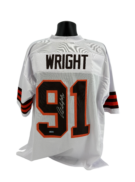 Alex Wright Signed Autographed Browns Custom Jersey Prime Time Witness