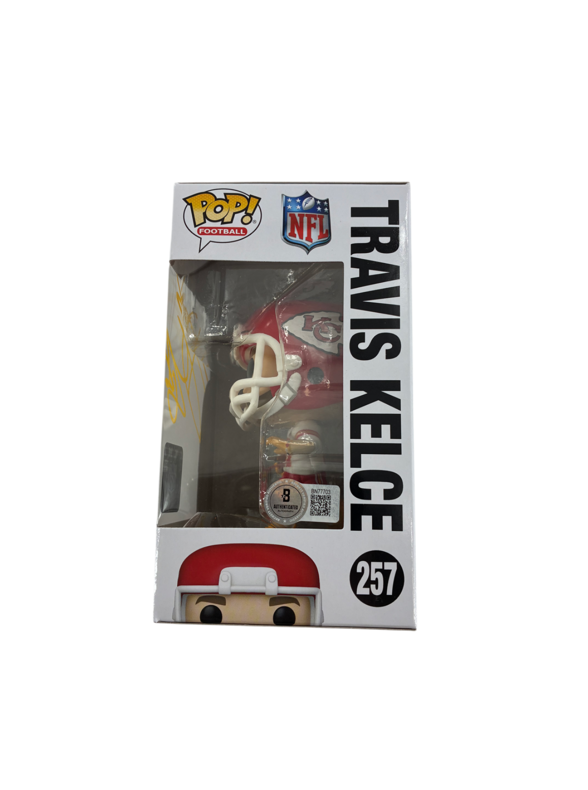 Travis Kelce Signed Autographed Chiefs Funk Pop BAS COA