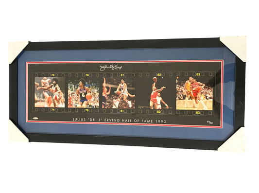 Julius Erving Dr. J. Signed Autographed Framed Photo Upper Deck COA