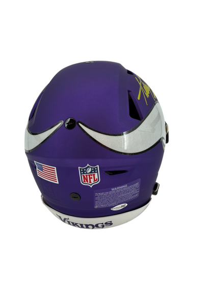 Adrian Peterson Signed Autographed Inscribed Vikings FS Helmet JSA COA