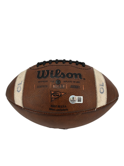 Cardale Jones Signed Autographed w/ Inscription Buckeyes Wilson Football BAS COA