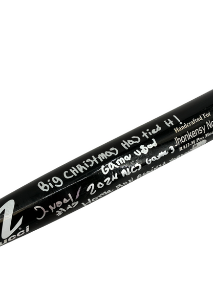 Jhonkensy Noel "Big Christmas" Signed Autographed Home Run ALCS Bat MLB COA