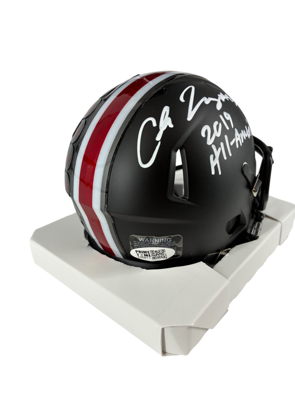 Chase Young Signed Autographed Inscribed Buckeyes Mini Helmet Prime Time Witness