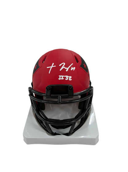 Treveyon Henderson Signed Autographed Patriots Rave Mini Helmet SWAU COA