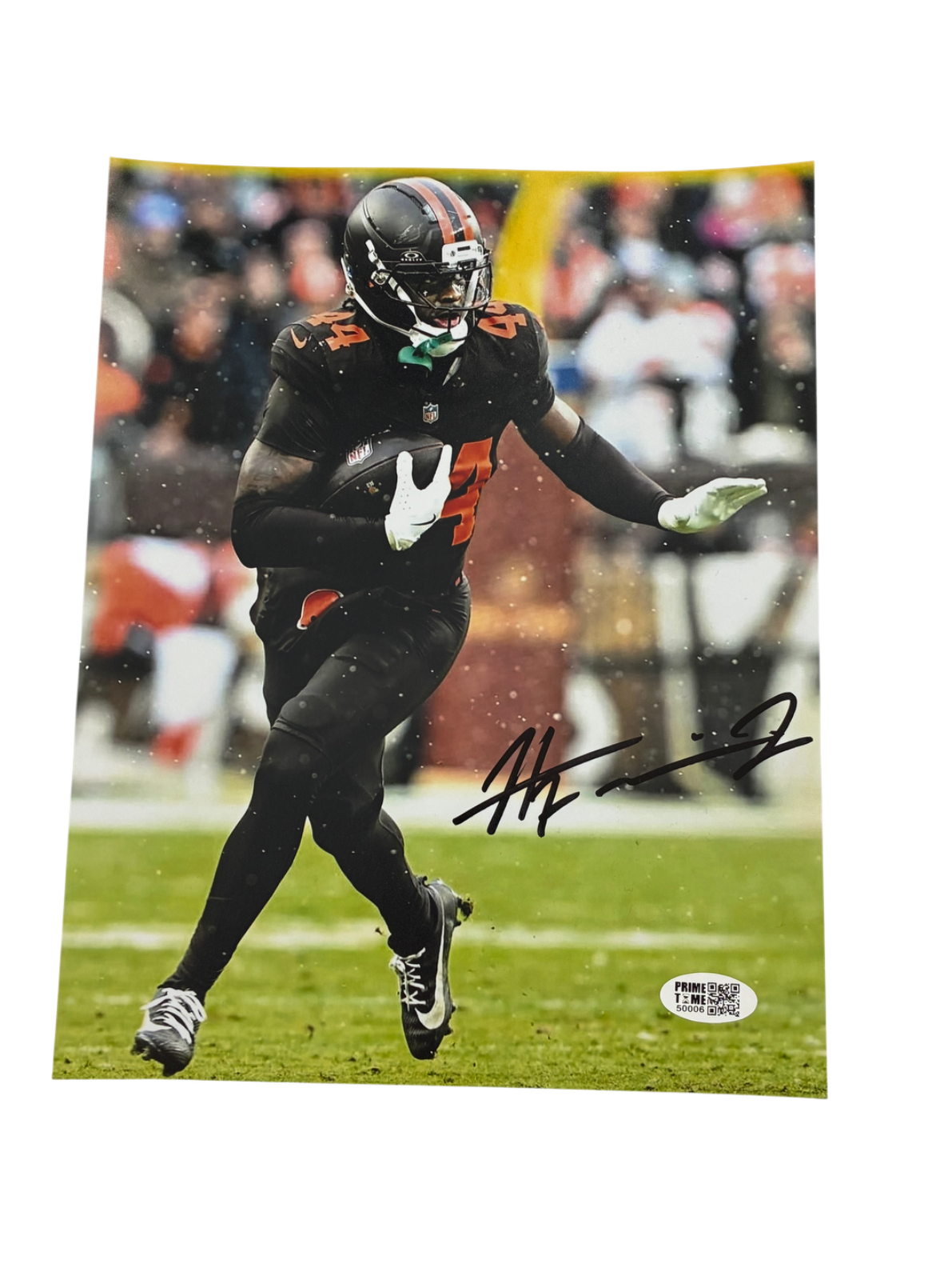 Harold Fannin Jr. Signed Autographed Browns 8x10 Custom Photo Prime Time Witness