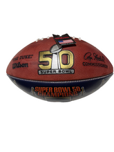 Load image into Gallery viewer, Peyton Manning Signed Autographed Broncos Super Bowl 50 Football Fanatics COA