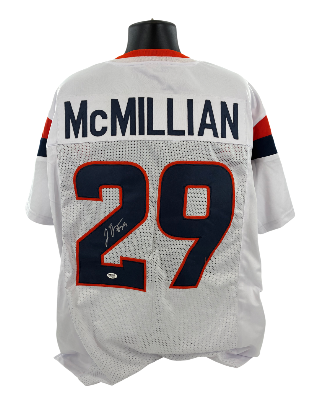 Ja'Quan McMillian Signed Autographed Broncos Custom Jersey Prime Time Witness