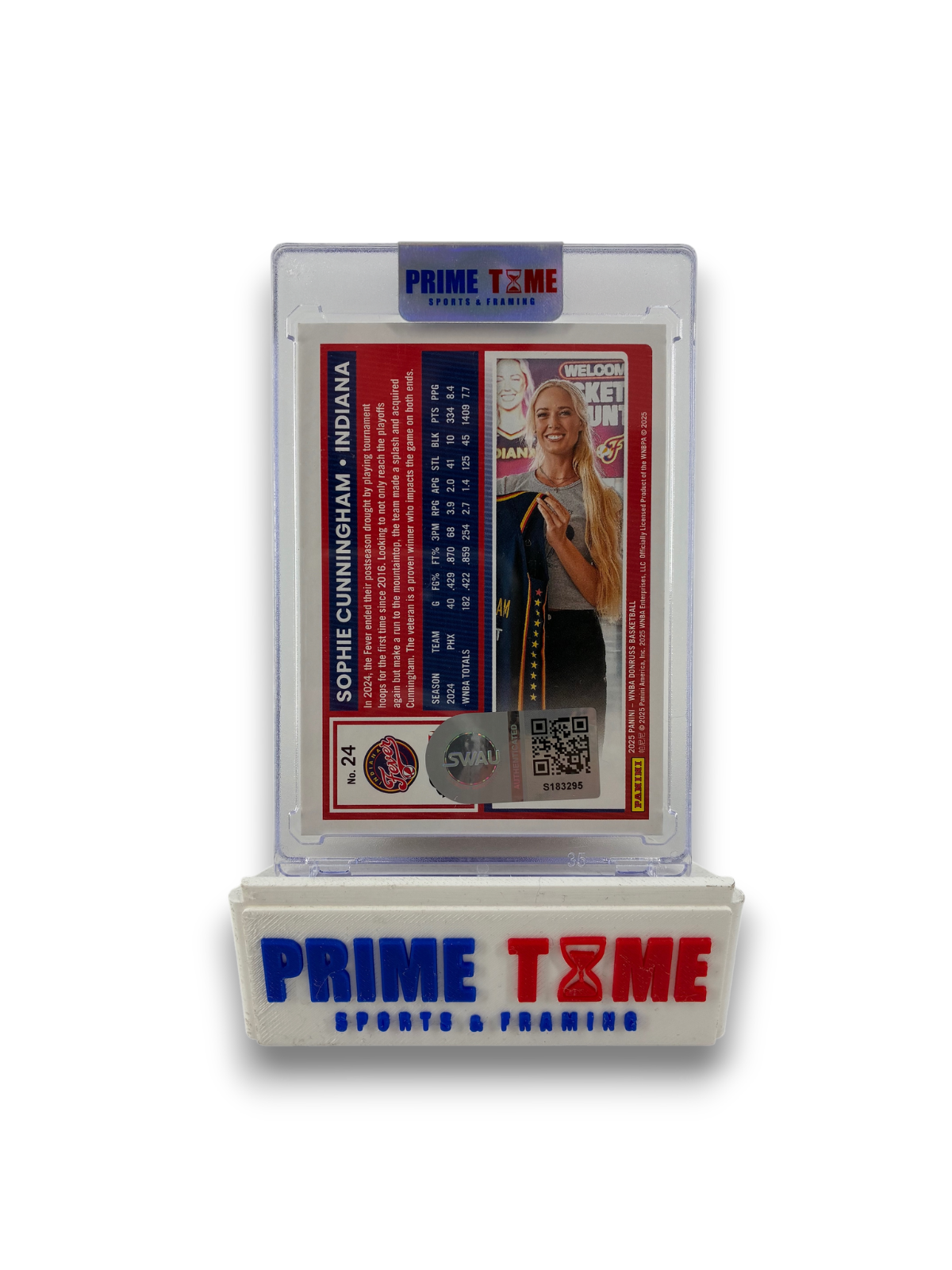 Sophie Cunningham Signed Autographed 2025 Panini Donruss WNBA Indiana Fever SWAU
