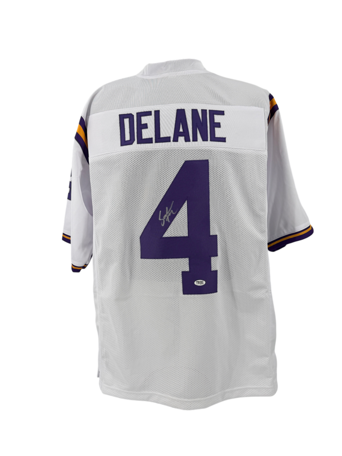 Mansoor Delane Signed Autographed Tigers Custom White Jersey Prime Time Witness