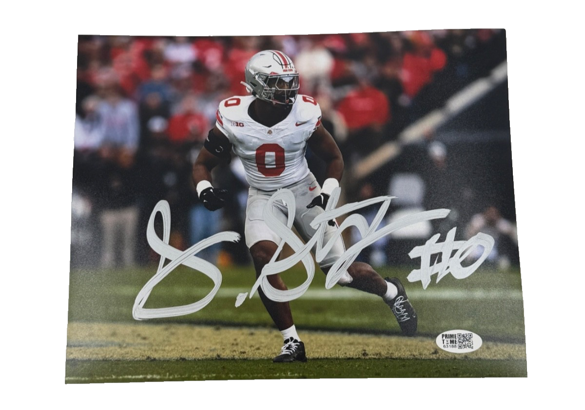 Sonny Styles Signed Autographed Buckeyes 8x10 Photo Prime Time Witness
