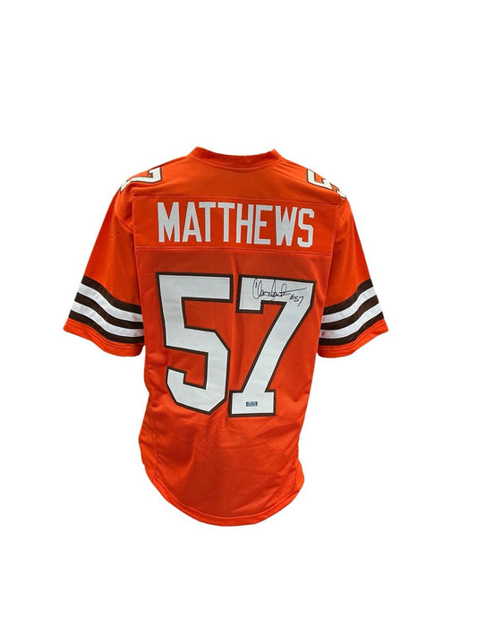 Clay Matthews Signed Autographed Browns Custom Jersey COA