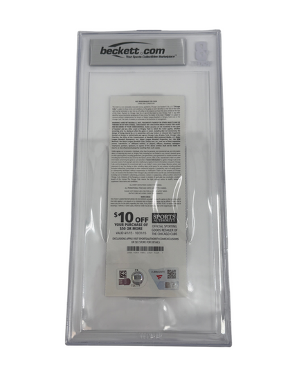 Kyle Schwarber Signed Autographed Cubs MLB Debut Ticket Fanatics/MLB Cert BAS 10
