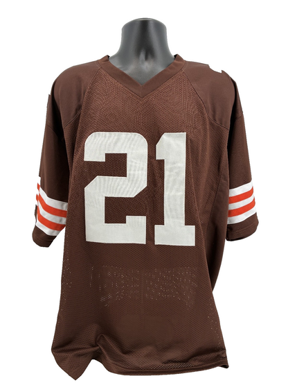 Denzel Ward Signed Autographed Browns Custom Jersey Prime Time Witness