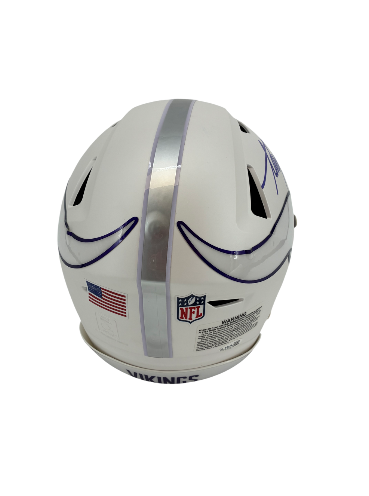 Adrian Peterson Signed Autographed Inscribed Vikings FS Helmet JSA COA