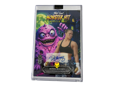 Ronda Rousey 2025 Wild Card Monster Hunt Monster Hit Oversized Auto TRUE 1/1