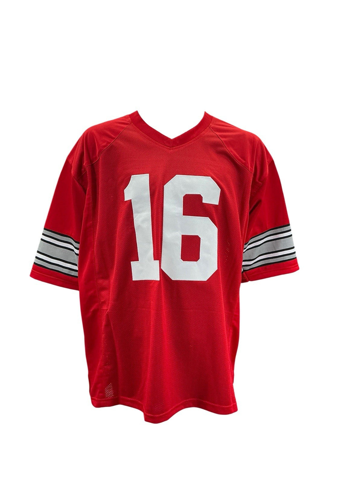 J.T. Barrett Signed Autographed Ohio State Buckeyes Red Custom Jersey COA