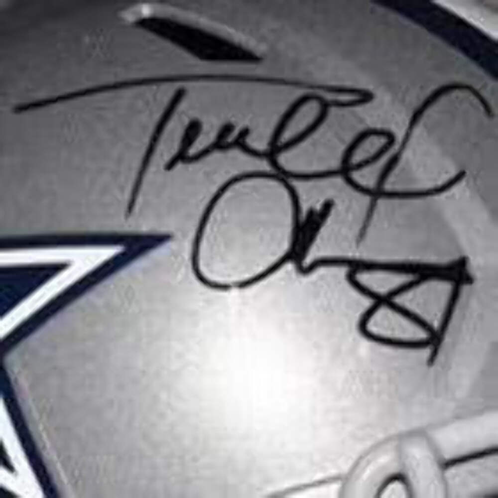 Dallas Cowboys Terrell Owens Hand Signed Autographed Full Size Replica Helmet wi