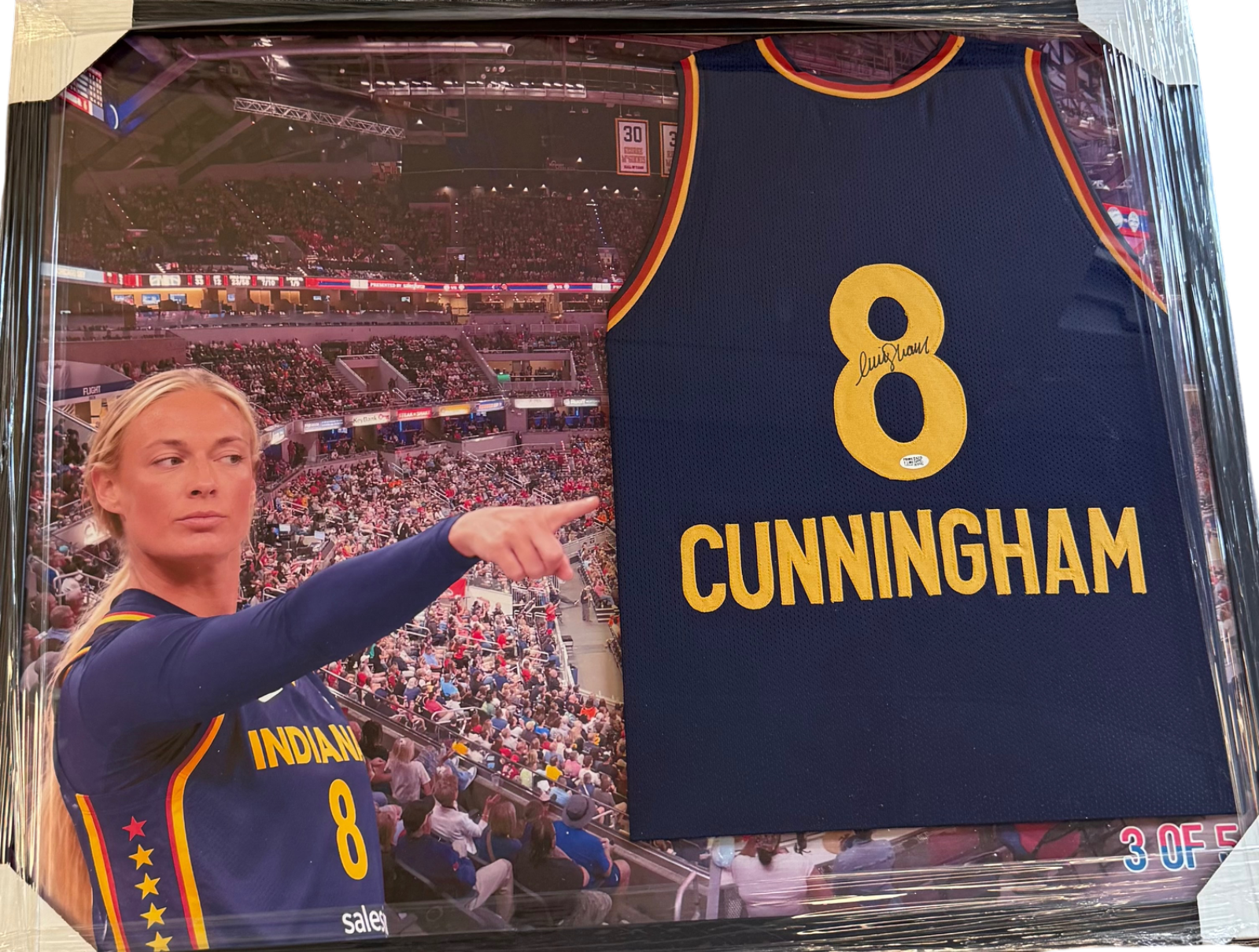 Sophie Cunningham Signed Autographed THE POINT Custom Framed Jersey Prime Time/5