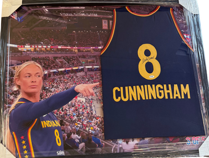 Sophie Cunningham Signed Autographed THE POINT Custom Framed Jersey Prime Time/5